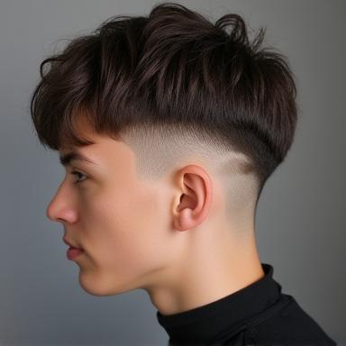 Precision haircut style demonstration